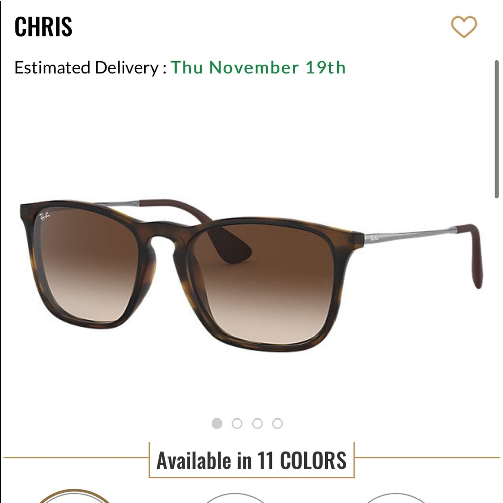 Ray Ban Chris Tortoise Sunglasses